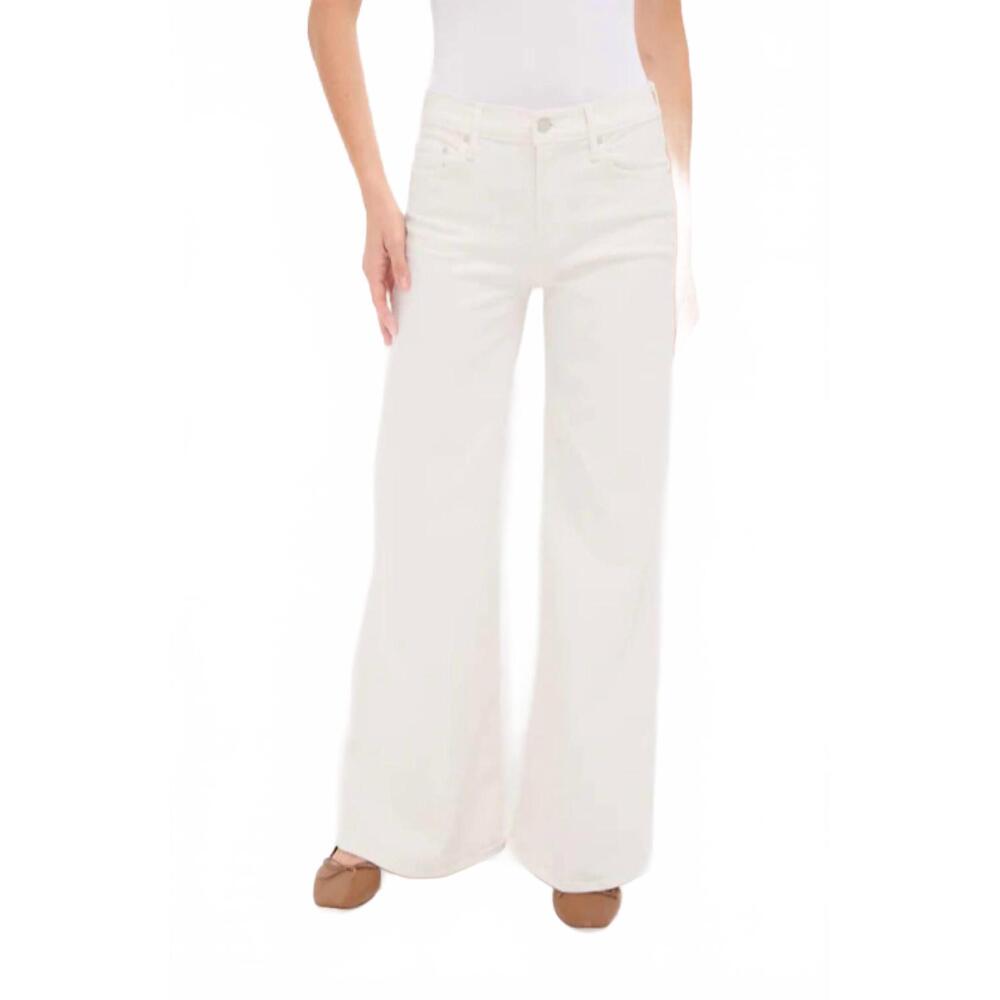 NEW MOTHER twister skimp jeans in cream puffs